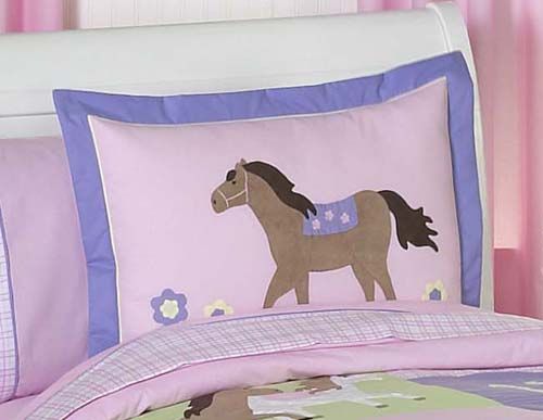 New Pink Horse Pony Girl Twin Kid Childrens Bedding Set