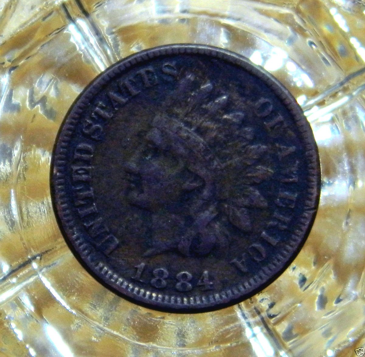 Fine 1884 P Indian Head Cent 8759