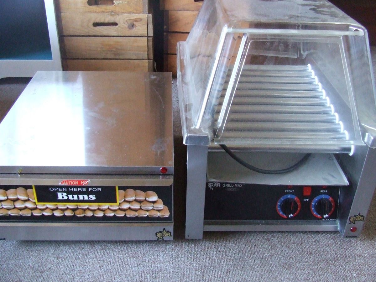 Star Hot Dog Roller Grill and Bun Warmer