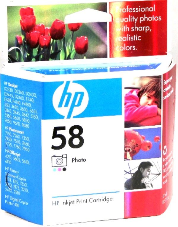 Genuine HP 58 Photo Ink C6658A 5610 F380 F340 7150 7260 7450 7550 7960