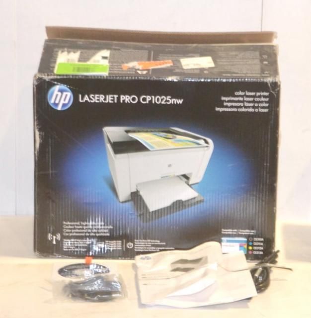 HP LaserJet Pro CP1025nw Workgroup Laser Printer