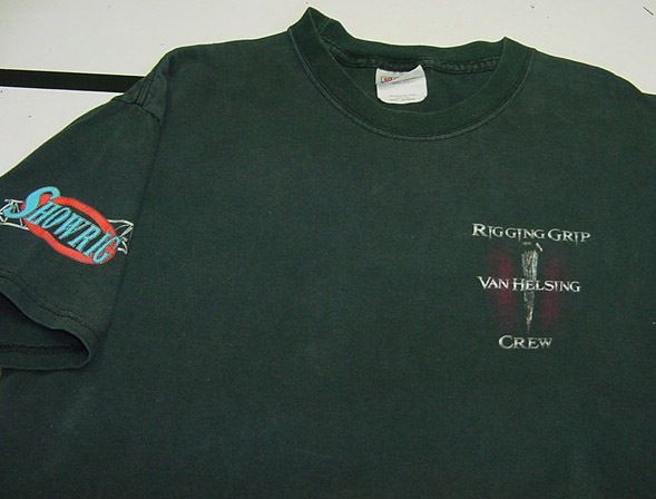 VAN HELSING Hugh Jackman RIGGING GRIP SHOWRIG Production Crew T SHIRT