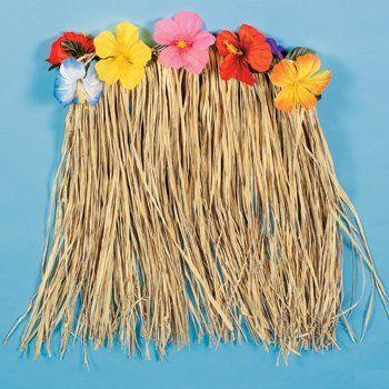 Adults Plus Size Natural Raffia Hula Skirt Luau Costume