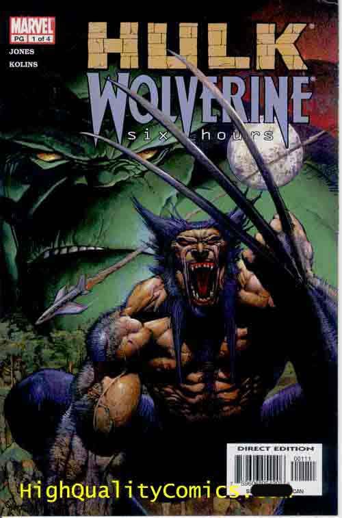 Hulk vs Wolverine 6 Hours 1 4 Bruce Jones NM Claws 2 3 Venomous Pet