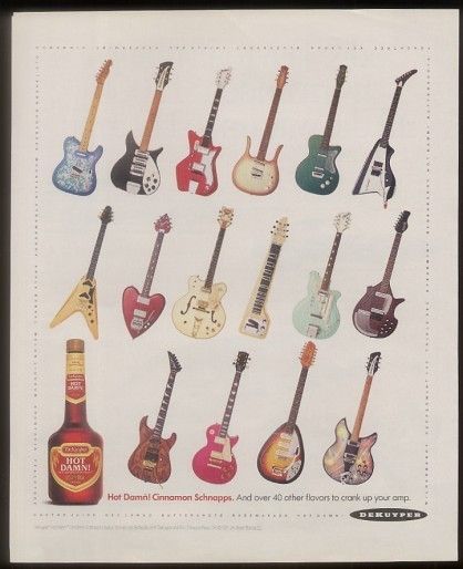 1991 JB Hutto Montgomery Airline Guitar etc Dekuyper Ad