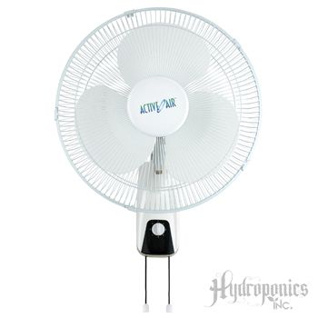 Hydrofarm Active Air 16 Wall Mount Fan Space Saving