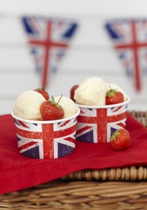 Celebrate Britain Cake Toppers Ice Cream Bowls Bunting Party Poppers