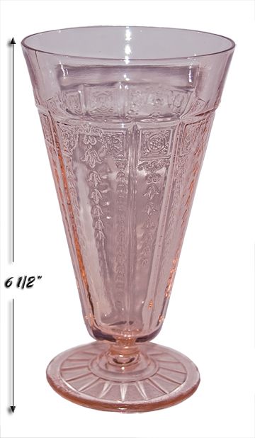 Rarely Found Pink Princess Footed Ice Tea Tumbler