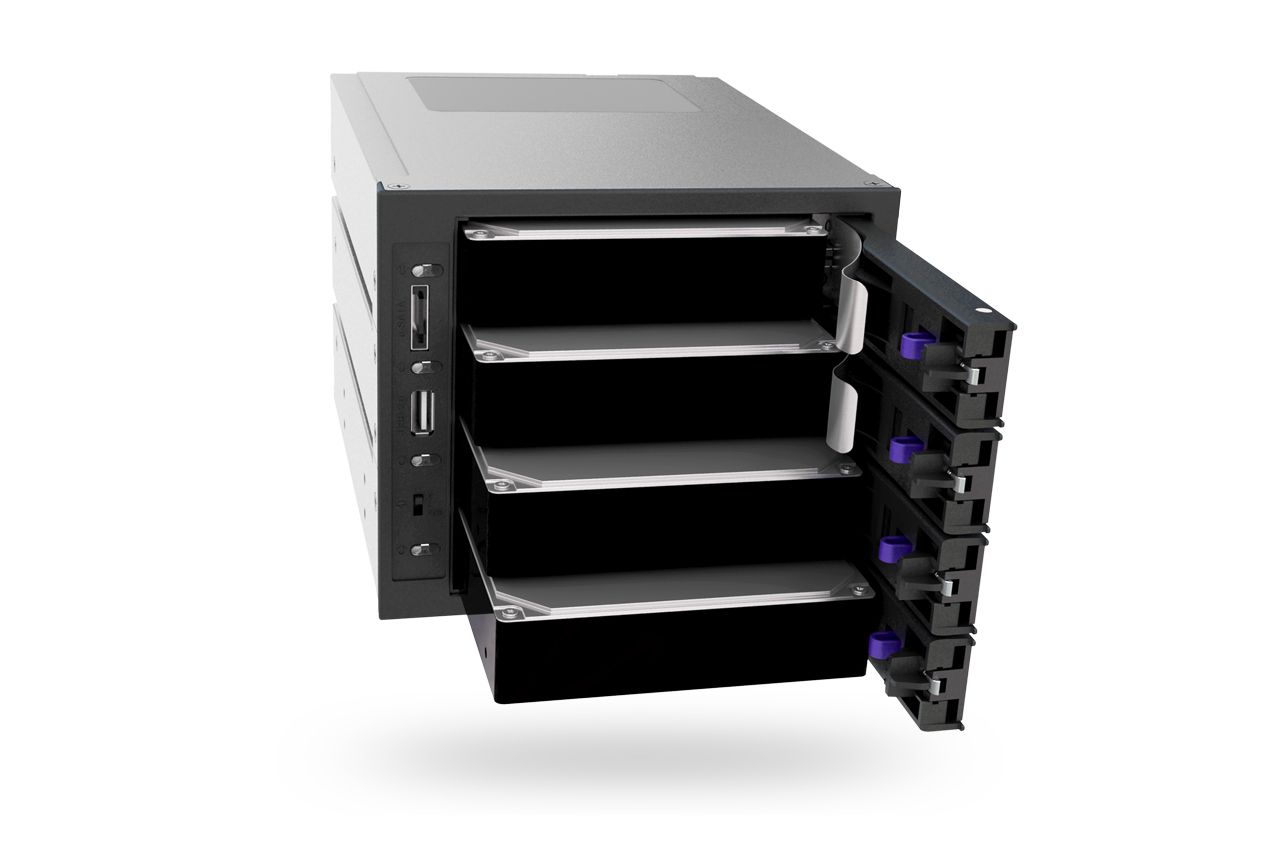 Icy Dock MB974SP B 4 Bay 3 5 SATA 3 Internal Mobile Rack RAID