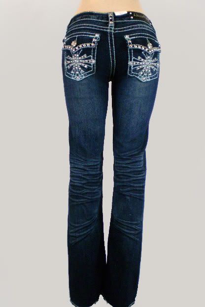 La Idol Jeans Crystal Cross Plus Size Bootcut 17 19 21