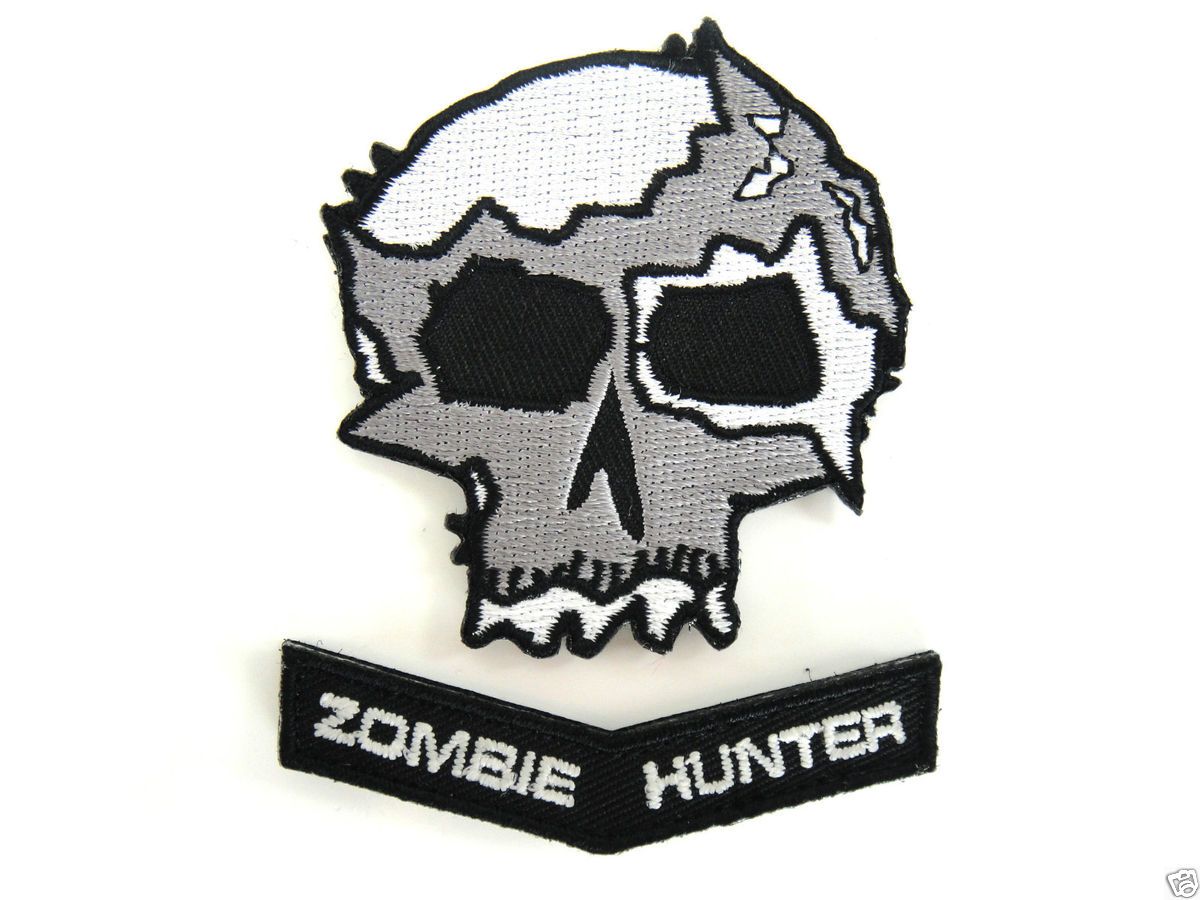 ill Gear Doomsday WAR SKULL Zombie Hunter Velcro Patch apocalypse