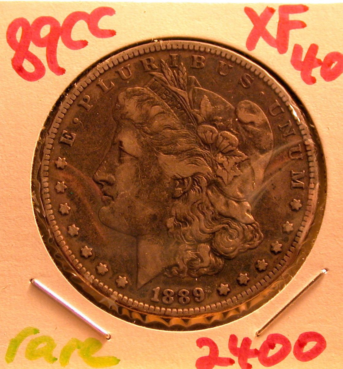 1889 CC Morgan Dollar in XF