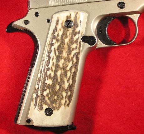 CUSTOM*COLT*1911 *PREMIUM *SAMBAR*STAG*GRIPS*BEAUTY***NR