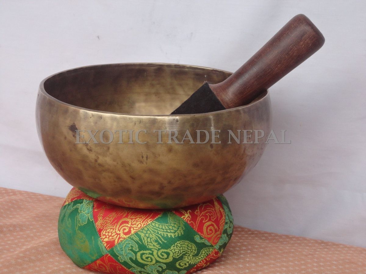  Note 7 Wide Singing Bowl Beaten hammered singing bowl meditation