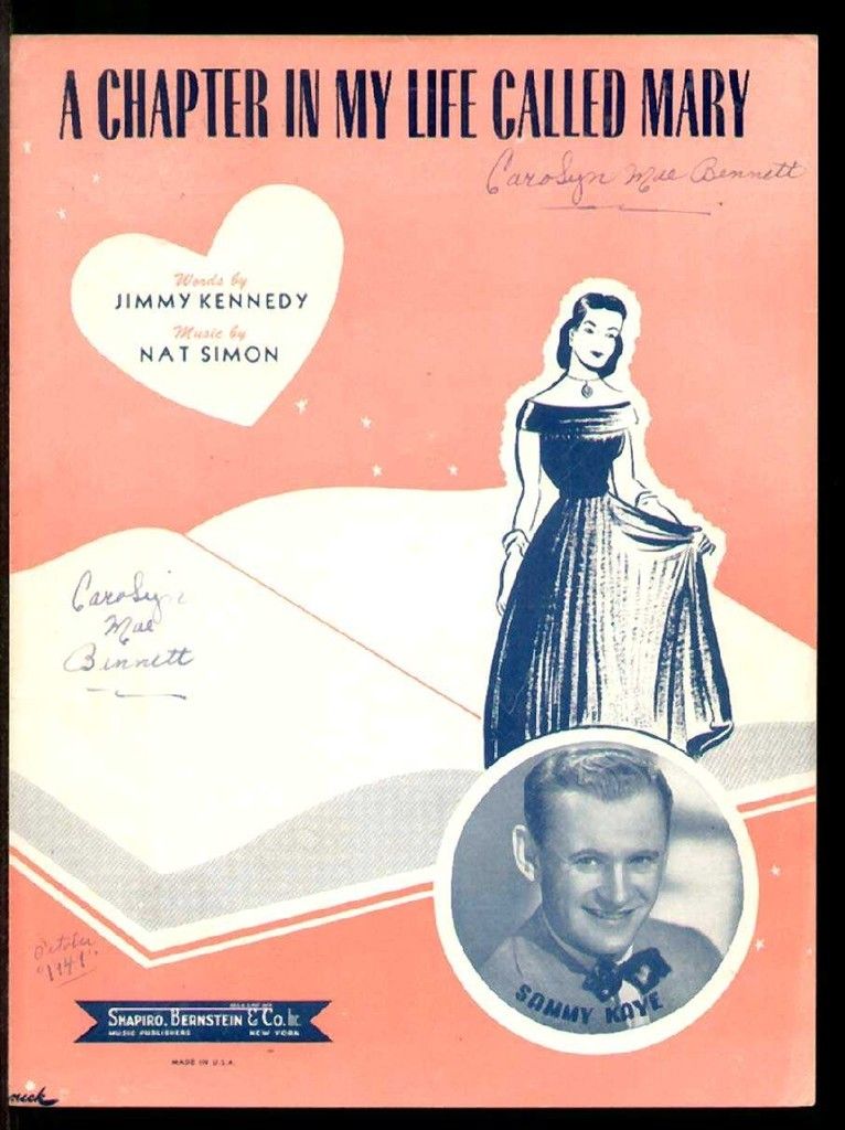 Chapter in My Life Called Mary 1949 Sammy Kaye