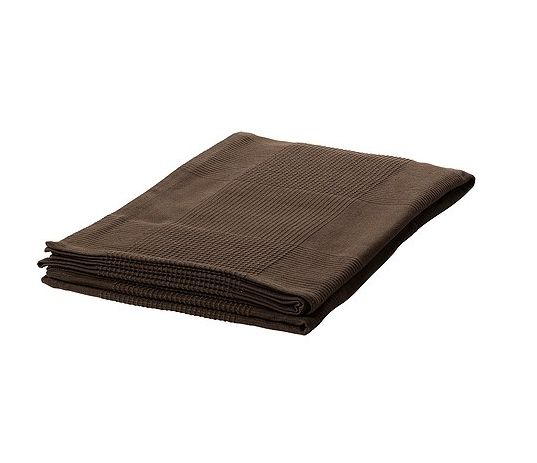  Throw 98x98 Fits Queen King Bed Dark Brown Blanket Indira New