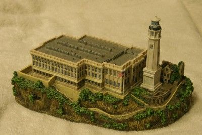 Alcatraz Island Prison and Lighthouse Statue Danbury Mint