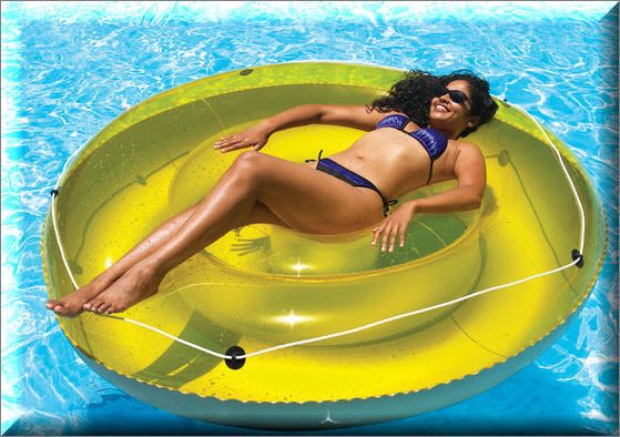 Inflatable Lake River Floating Pool Fun Island Raft Mat