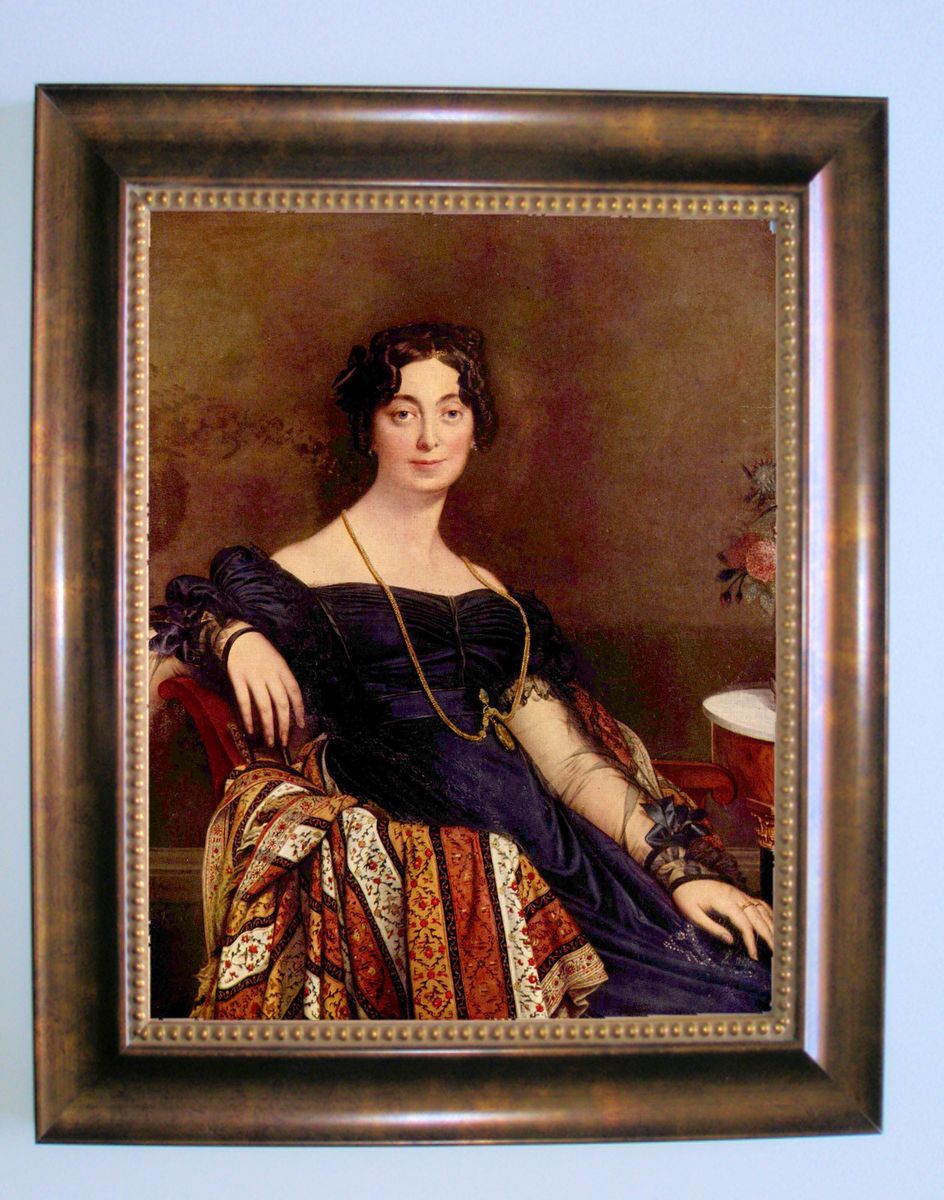  on canvas of Madame Leblanc by Jean Auguste Dominique Ingres