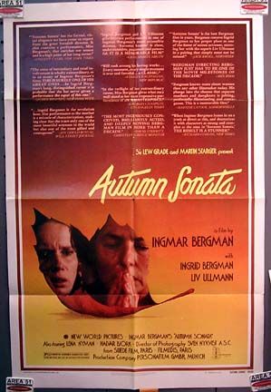 1978 AUTUMN SONATA   INGMAR BERGMAN FILM w/ Ingrid Bergman, Liv
