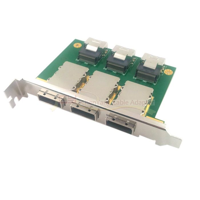 Internal SFF 8087 Mini SAS 36P to External SFF 8088 26P SAS PCI