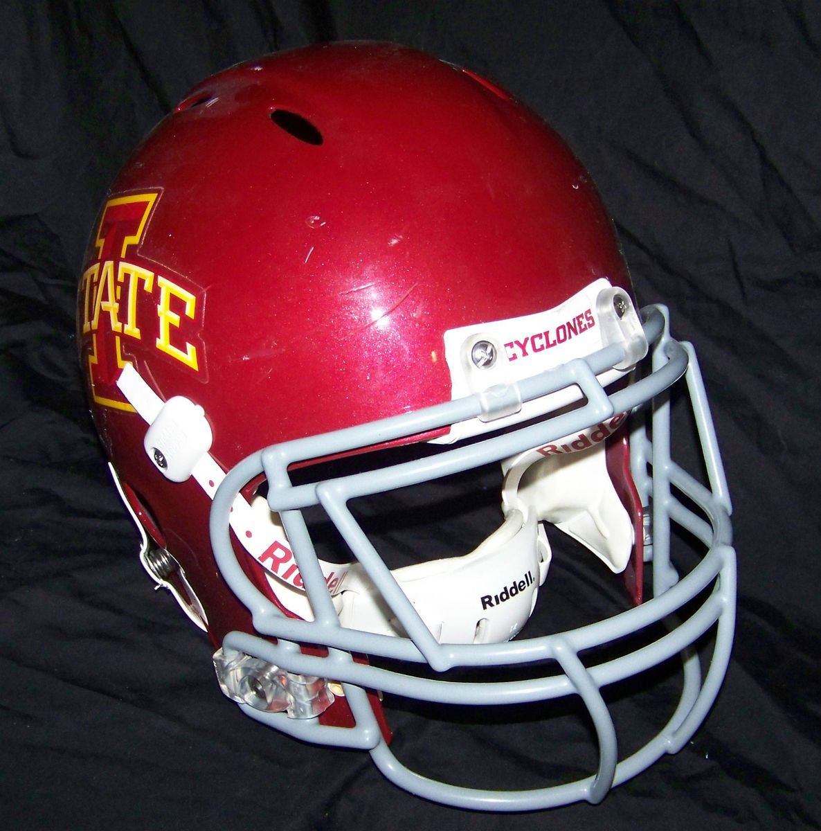 Iowa State Cyclones Game Used Worn Helmet 2010 ISU