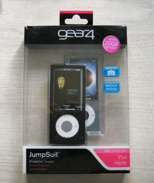 New Gear4 Jumpsuit 2 x Covers iPod Nano 5th Gen Black Grey