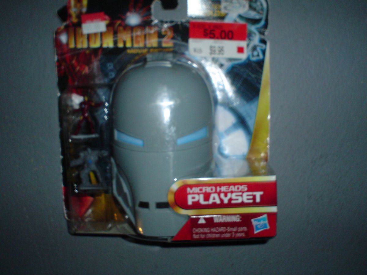 IRON MAN 2 Micro Heads Mini Playsets   Iron Monger Avengers ironman by