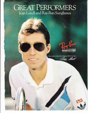 Ray Ban Eyewear Print Ad Ivan Lendl