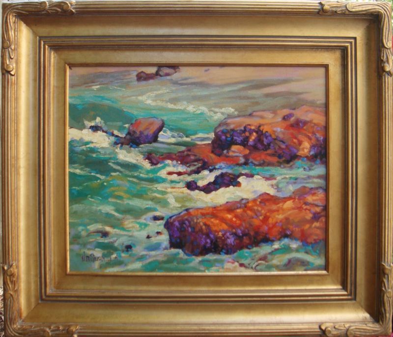 Dudley Slay III California Impressionist Original Oil Seascape