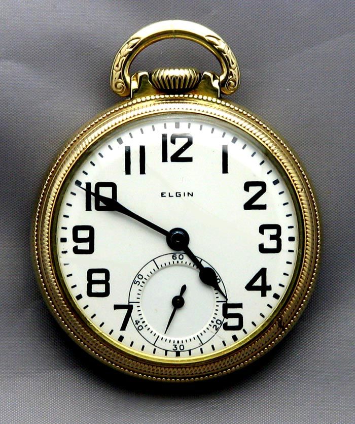 16S Elgin 21J B w Raymond Railroad Grade Pocket Watch