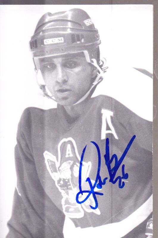 Robin Bawa 1991 Milwaukee Admirals Signed Postcard