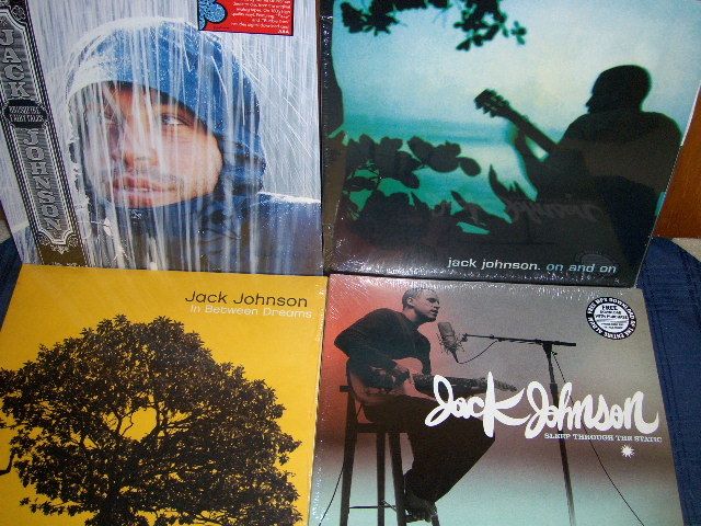 Jack Johnson Vinyl LP Set of 4 Brand New SEALED