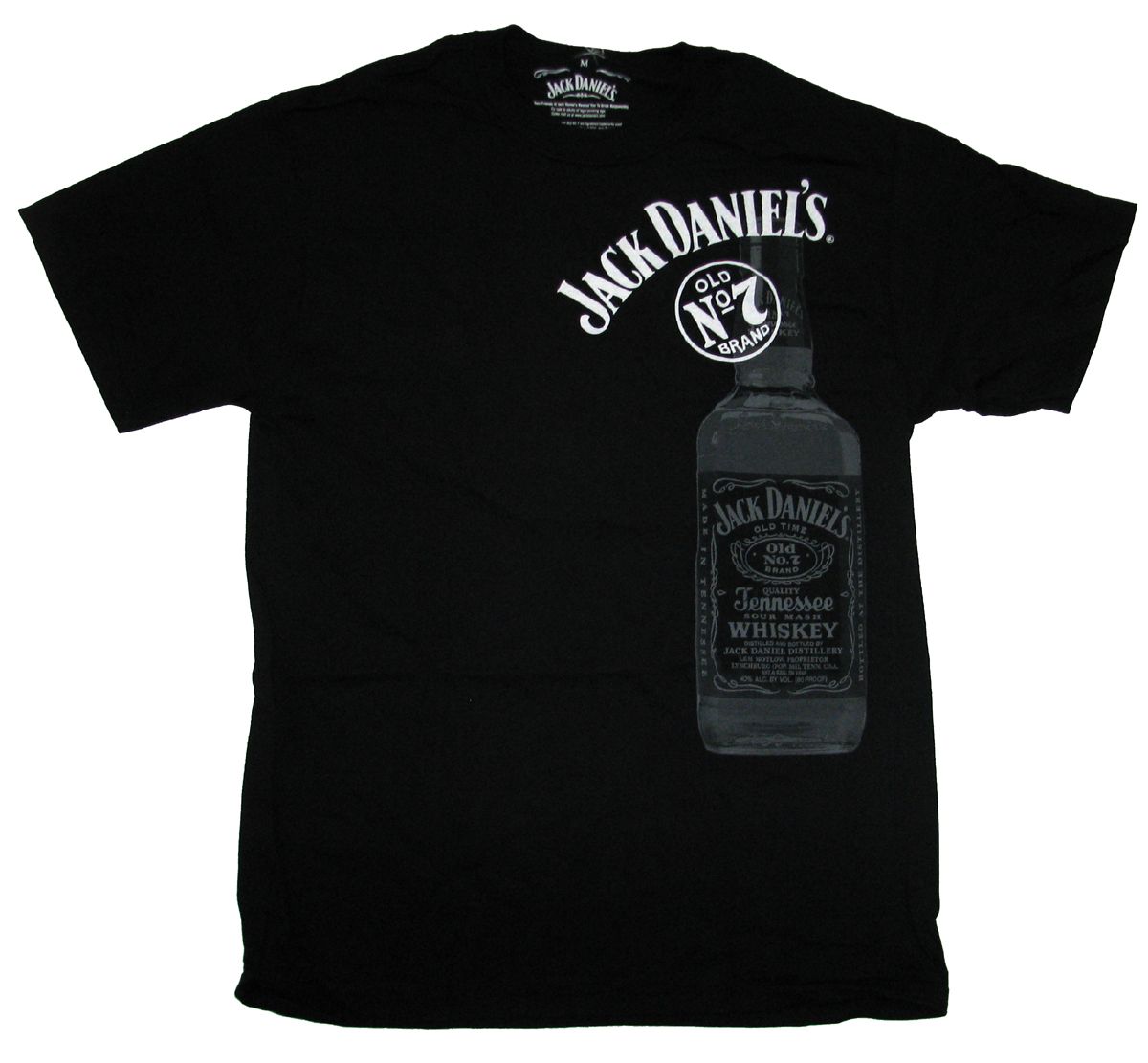 Jack Daniels T Shirt Large Bottle Tee