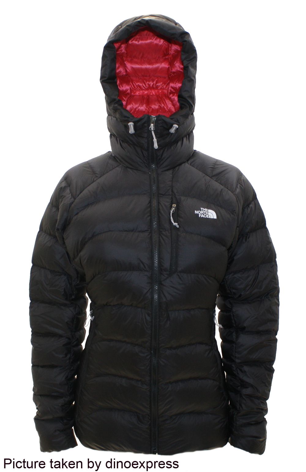 New North Face Womens Hooded Elysium Down Jacket Black Sz M