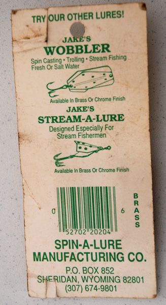 Old Weber Flip Frog Lure Vintage Jakes Spin A Lure Patented Spoon on on  PopScreen