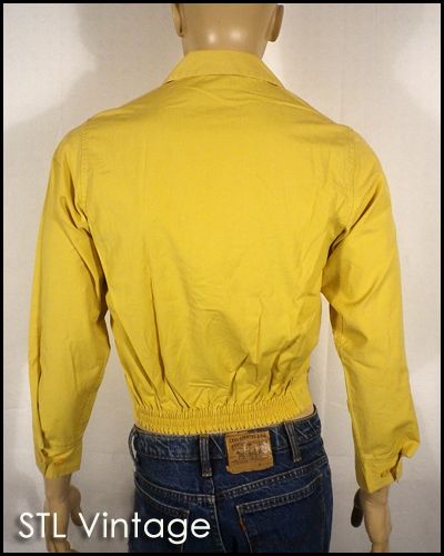  PENNEYS mustard SLIM FIT SKINNY RICKY JACKET HARRINGTON james dean XS