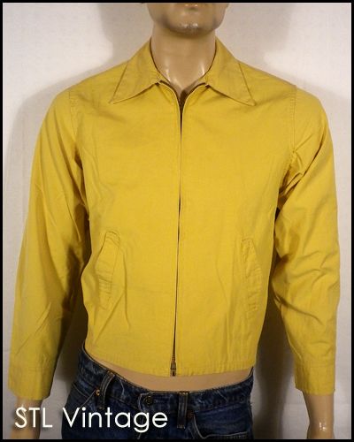  PENNEYS mustard SLIM FIT SKINNY RICKY JACKET HARRINGTON james dean XS