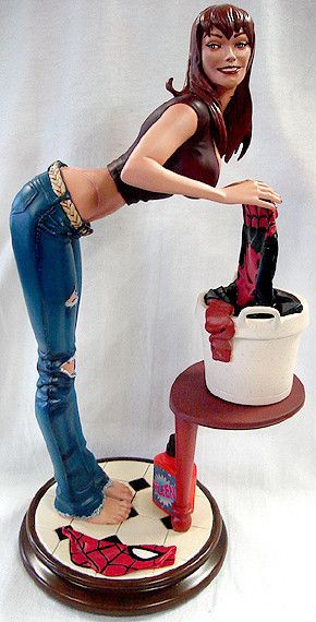 Sexy Adam Hughes Sideshow Mary Jane G String Panties Statue