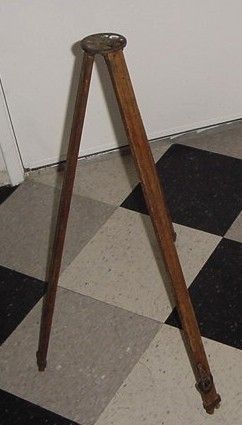 Antique Burke and James Wood Tripod Extends 54 1 2 Needs Restoration