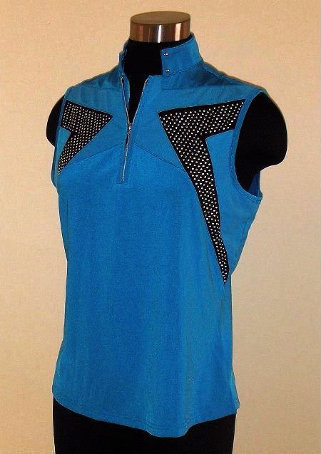 Jamie Sadock Cooltron Rip Tide Sleeveless Golf Top Shirt Medium