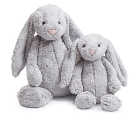 Jellycat Bashful Grey Bunny Large Stuffed Animal New Gray