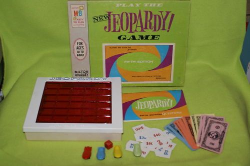 Milton Bradley The New Jeopardy Game No 4456 1964