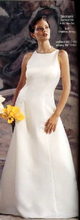 Jessica McClintock Ivory Satin Rose Bridal Gown 10