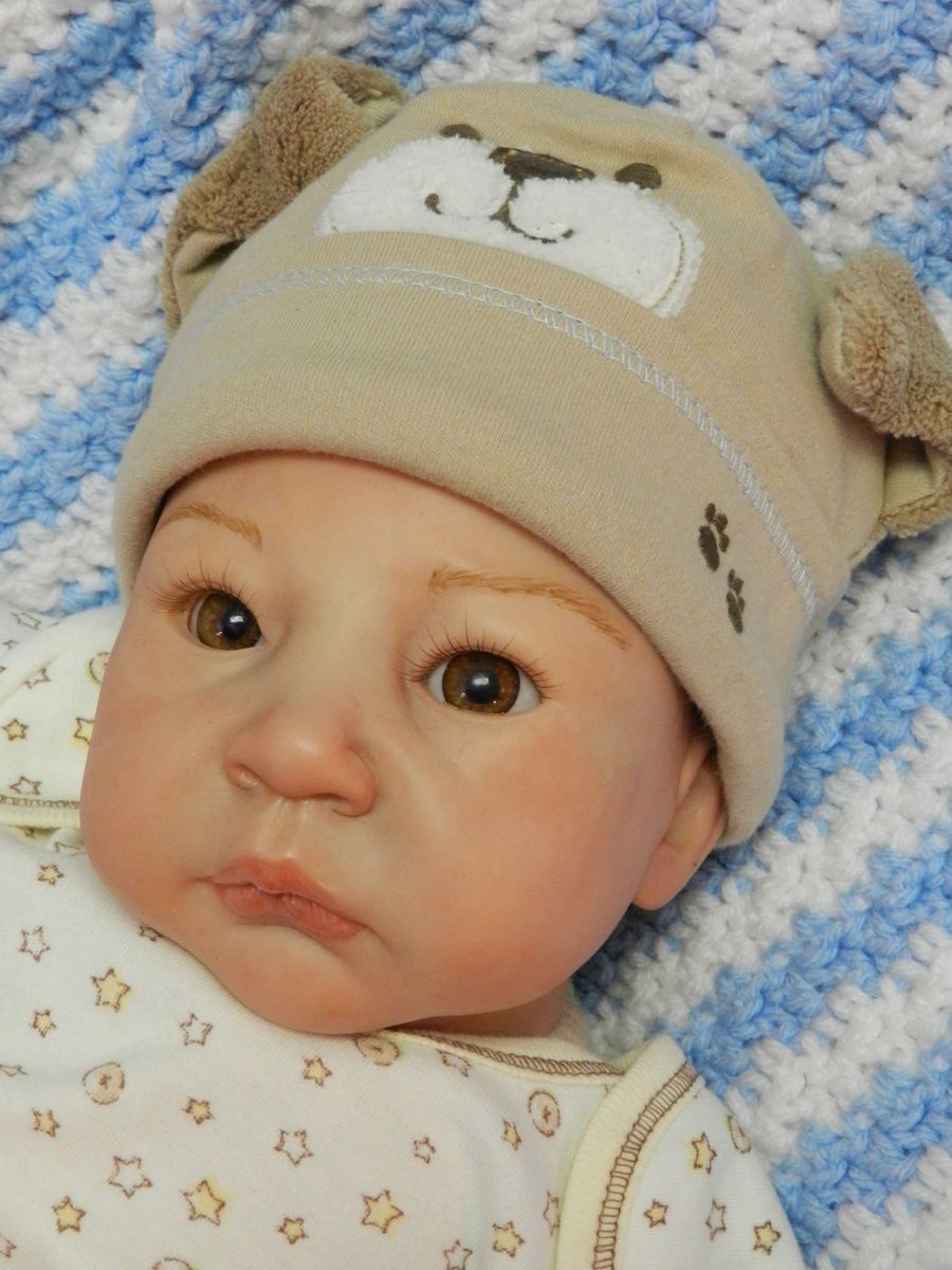 Reborn Baby Boy Joseph Jeremiah Sculpt by Adrie Stoete