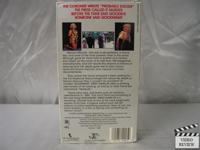  Sweet Marilyn VHS Paula Lane Jeremy Slate 095771100059