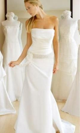 Jenny Lee Wedding Gown Dress Sz 10 Ivory Silk Satin Sample