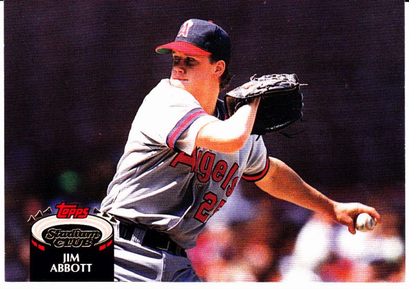 1992 Topps Stadium Club Jim Abbott Angels Mint Card