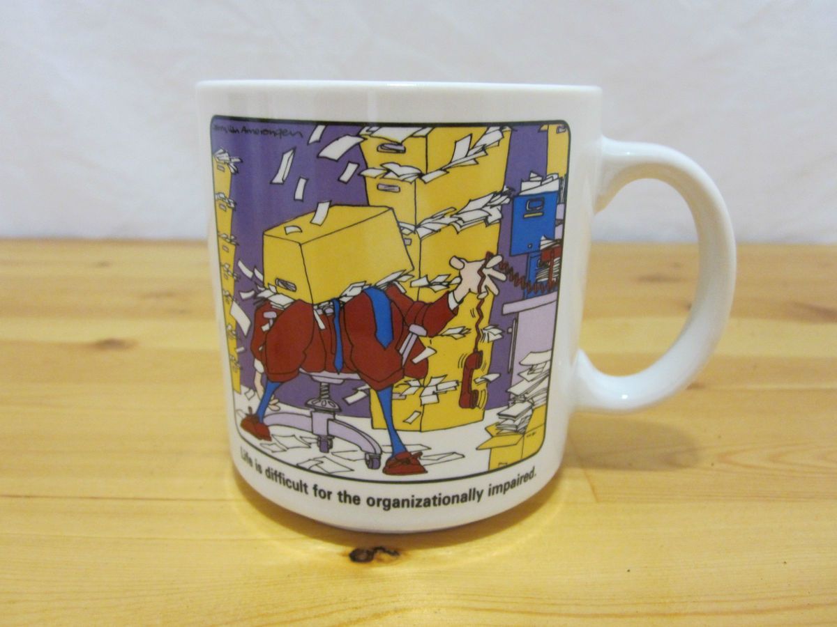  Coffee Mug Organizationally Impaired Jerry Van Amerongen New