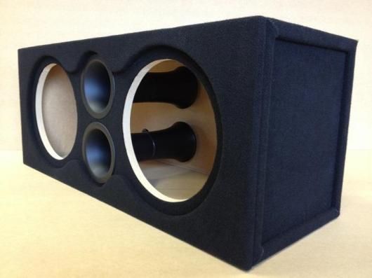  Recessed Subwoofer Box Sub Enclosure for 2 JL Audio 12W3V3 12